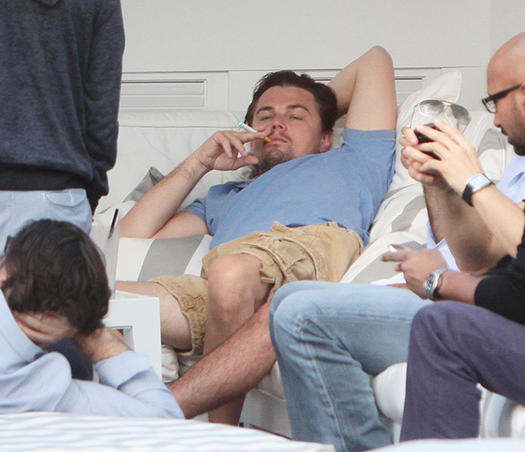 Leonardo DiCaprio Smoking